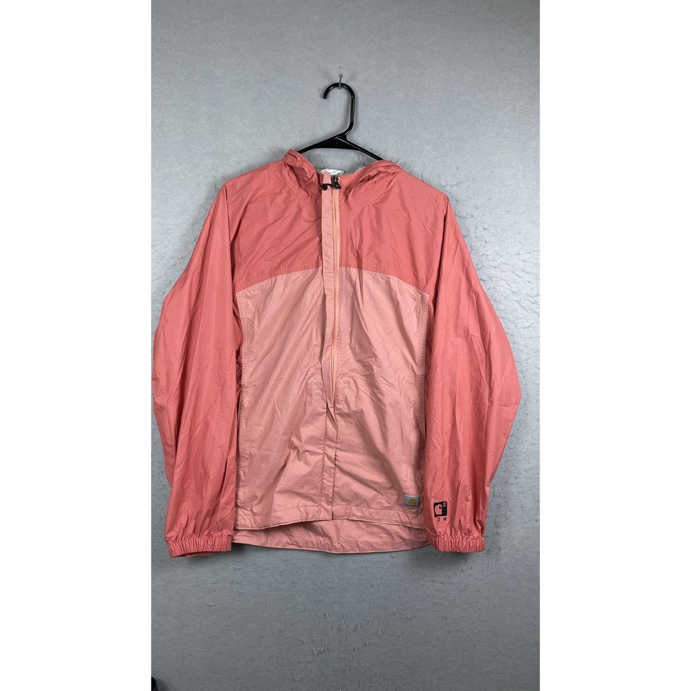 Carhartt Jacket‎ Youth Large Pink Hooded Windbreaker Lightweight Nylon
